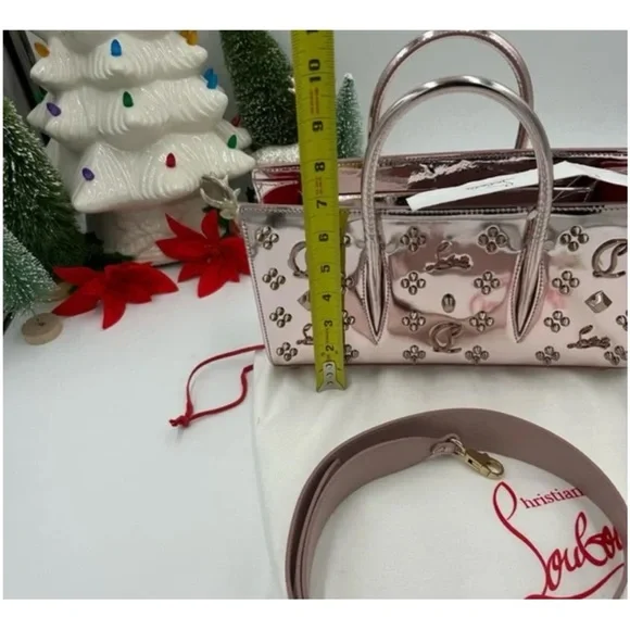 Christian Louboutin Paloma loubinthesky stud, metallic leather, baguette bag - Picture 5 of 8